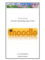 Kỹ năng tạo lớp học trực tuyến