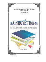 Bài thuyết trình tìm hiểu về thị trường otc