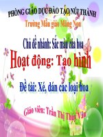 Tạo hình: Xé dán hoa