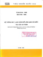 tcvn 6104:1996 iso 5149:1993 hệ thống máy lạnh dùng để làm lạnh và sưởi-yêu cầu an toàn