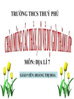 DIA LY 7:CHAU NAM CUC