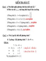 phuong trinh dua duoc ve phuong trinh ax+b=0