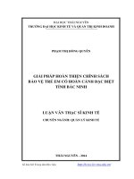 Giải pháp hoàn thiện chính sách bảo vệ trẻ em có hoàn cảnh đặc biệt tại tỉnh Bắc Ninh