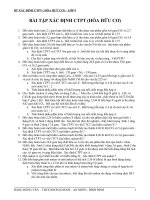 BT Xác định CTPT hữu cơ.