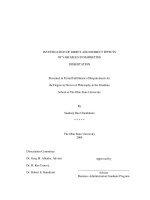 investigating direct and indirect effects of variables in marketing