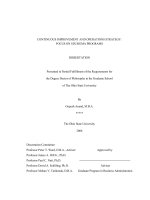 continuous improvement and operations strategy- focus on six sigma programs