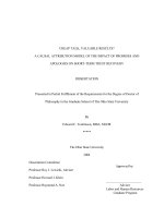 cheap talk, valuable results- a causal attribution model of the impact of promises and apologies on short-term trust recovery