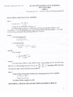 đề thi thử dh hay số 33