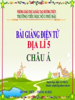 ĐỊA LÍ 5: CHÂU Á