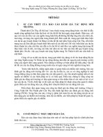 Báo cáo đánh giá tác động môi trường dự án đầu tư xây dựng mở rộng nghĩa trang từ thiện, phường ba láng, quận cái răng, tp cần thơ