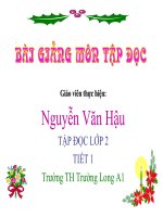 Tập đọc: Chuyện 4 mùa (tiết 1)