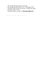 đáp án 30 đề  thi thử dh tiếng anh hay