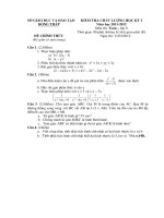 Đề Toán 8 HK1 2011 - 2012