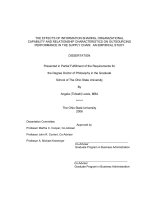 the effects of information sharing, organizational capability and relationship characteristics on outsourcing performance in the supply chain- an empirical study