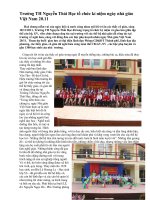 Trường TH Nguyễn Thái Học tổ chức 20/11/2011