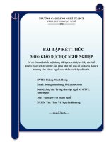 Dựa trên bốn nội dung đã học các thầycô hãy cho biết người giáo viên dạy nghề cần phải như thế nào để sinh viên khi ra trường vừa có tay nghề cao, nhân cách đạo đức tốt