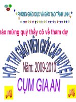 Hoạt động ở lớp- Thi GVDG huyện