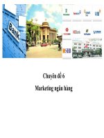 Chuyên đề maketing ngân hàng