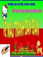 Bài 25.Vẽ màu vào hinh vẽ tranh dan gian