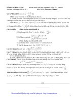 đề thi thử đại học hay-có giải số 5