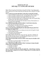 Câu hỏi ôn tập môn Tư tưởng Hồ Chí Minh