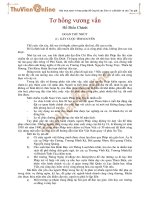 TƠ HỒNG VƯƠNG VẤN 1- HỒ BIỂU CHÁNH