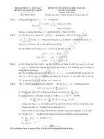 Đề thi Cao học-Quy Nhơn 2011