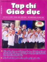 Tạp chí giáo dục ( Số 265 kì 1 tháng 7/2011 ) (
