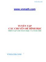 TT các chuyên đề toán trên báo THTT