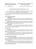 ke hoach chuyen de man non