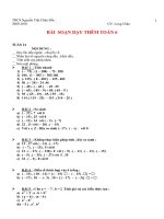 Dạy thêm Toán 6_Học kỳ 2