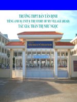 Unit 8: THE STORY Ò MY VILLAGE (READING)