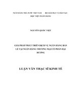 giải pháp phát triển dịch vụ ngân hàng bán lẻ tại ngân hàng thương mại cổ phần đại dương