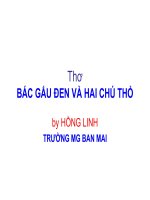 Thơ Bác gấu đen (có lời)