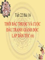 bài 16.Thời bắc thuộc và các cuộc đấu tranh
