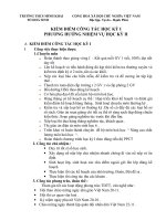 Kiểm điểm học kỳ I,Phương hướng HK II