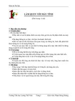 Giáo án Tin lớp 3