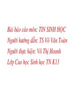 TIN SINH HỌC P5
