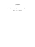 PHÁT TRIỂN ĐỘI NGŨ NHÀ TRƯỜNG PHỔ THÔNG (School’s Staff Development)