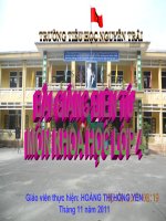 KHOA HOC BAI 62: ĐÔNG VÂT CÂN GI ĐÊ SÔNG