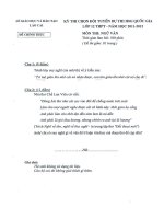 Đề chọn ĐT HSGQG môn Ngữ văn năm 2012