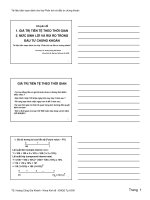 Giá trị đồng tiền theo thời gian và mức sinh lời