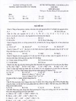 Đề thi thử ĐH hay 15