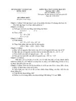 Đề Toán 6 HK1 2011 - 2012