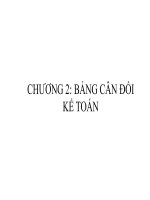 Giáo trình bảng cân đối kế toán