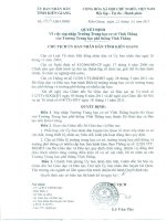 sáp nhập THCS Vĩnh Thắng vào THPT Vĩnh Thắng