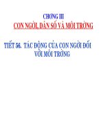 Bai 53 - Tac dong cua con nguoi doi voi moi truong