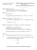 Đề thi HK 2 nam 2009 - 2010