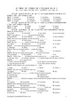 đề thi thử đai học tiếng anh