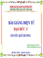 ĐẠO ĐỨC 5: EM YÊU QUÊ HƯƠNG